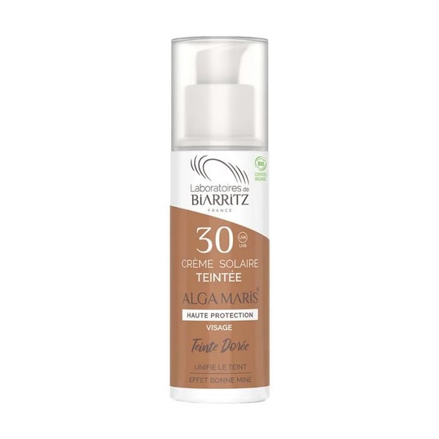 Laboratoires de Biarritz Tinted Face Sunscreen SPF30 Golden 50 ml | Hudvård - Solskydd - Solskydd för ansikte | Apoteka