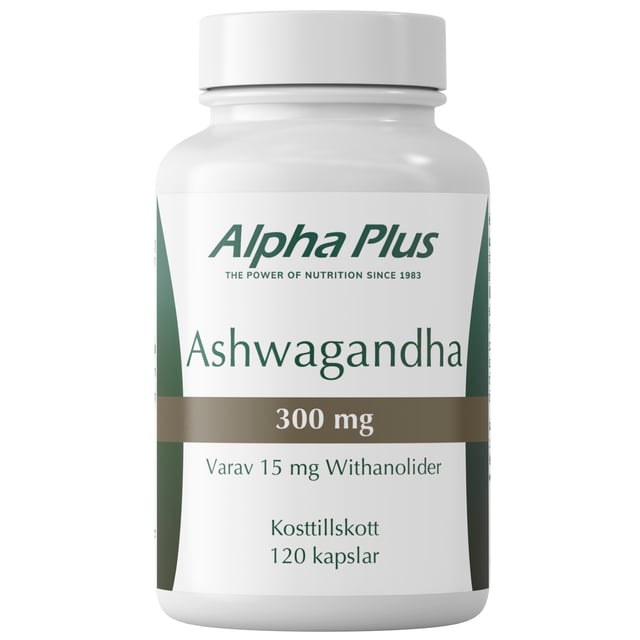 Alpha Plus Ashwagandha 120 kapslar | Vitaminer & kosttillskott - Ashwagandha,Vitaminer & kosttillskott - Energi & fokus | Apoteka