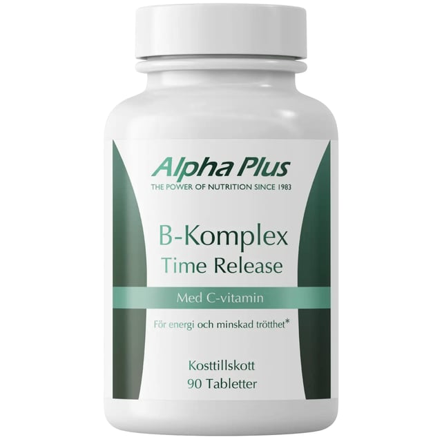 Alpha Plus B-komplex 90 kapslar | Vitaminer & kosttillskott - Vitaminer & mineraler - B-vitaminer - B-vitaminkomplex | Apoteka