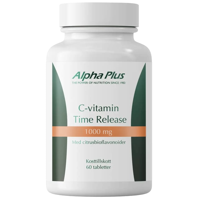 Alpha Plus C-Vitamin 1000 mg Time Release 60 tabletter | Vitaminer & kosttillskott - Vitaminer & mineraler - C-vitamin | Apoteka