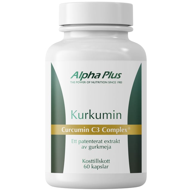 Alpha Plus Kurkumin 60 kapslar | Vitaminer & kosttillskott - Gurkmeja & ingefära | Apoteka