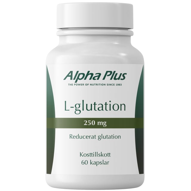 Alpha Plus L-glutation 250 mg 60 kapslar | Vitaminer & kosttillskott - Aminosyror | Apoteka