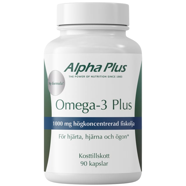 Alpha Plus Omega-3 Plus 90 kapslar | Vitaminer & kosttillskott - Omega-3 & fettsyror | Apoteka