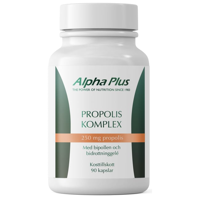 Alpha Plus Propoliskomplex 90 kapslar | Vitaminer & kosttillskott - Växtbaserade kosttillskott | Apoteka