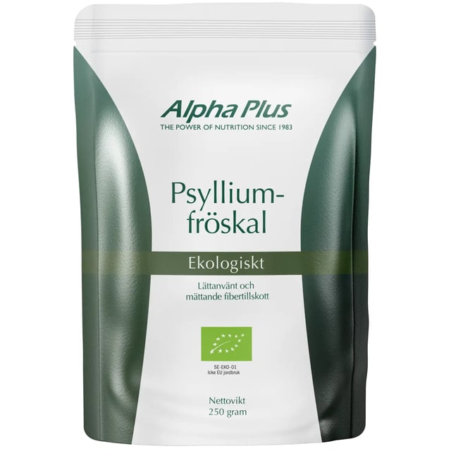 Alpha Plus Psylliumfröskal EKO 250 g | Vitaminer & kosttillskott - Kosttillskott för mage - Matsmältningsenzymer,Vitaminer & kosttillskott - Detox | Apoteka
