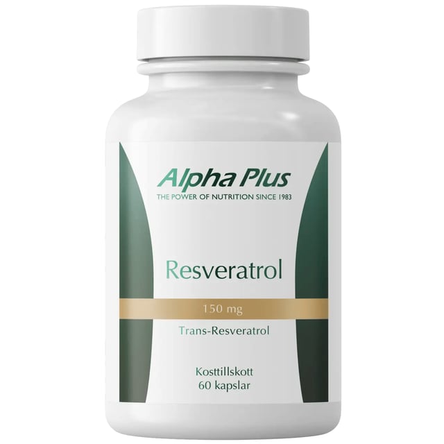 Alpha Plus Resveratrol 60 kapslar | Vitaminer & kosttillskott - Immunförsvar | Apoteka