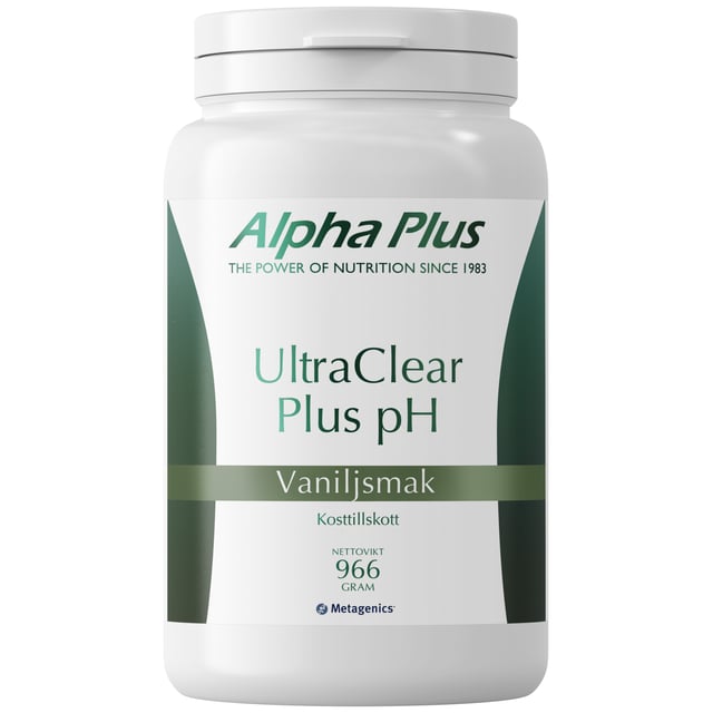 Alpha Plus UltraClear Plus pH Vaniljsmak 966g | Vitaminer & kosttillskott - Detox,Vitaminer & kosttillskott - Energi & fokus | Apoteka