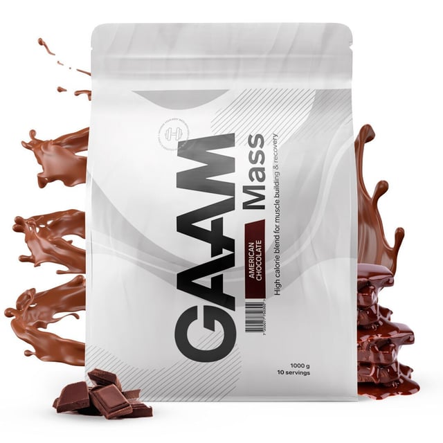 GAAM 100% MASS Premium American Chocolate 1 kg | Träning - Proteintillskott - Proteinpulver - Vassleprotein | Apoteka