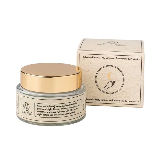Suntribe Natural Night Cream Hyaluronic Acid, Retinol & Niacinamide 50 ml