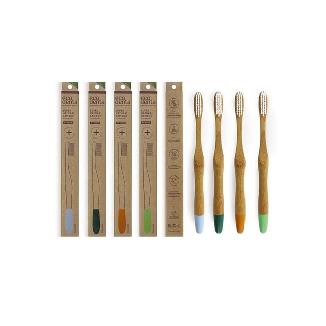 Ecodenta Bamboo Toothbrush Medium 1 st | Munvård - Tandkräm | Apoteka