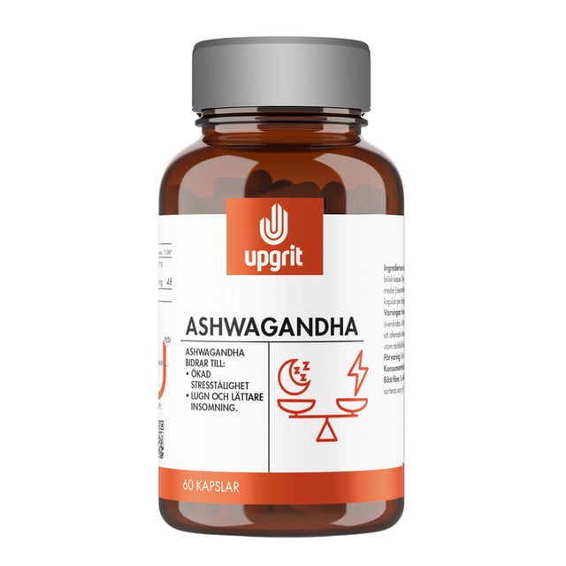 Upgrit Ashwaganda 60 kapslar | Vitaminer & kosttillskott - Energi & fokus | Apoteka