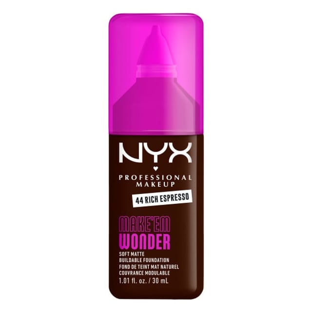 NYX Professional Makeup Make Em Wonder Foundation 44 Rich Espresso 30 ml | Smink - Bas - Foundation | Apoteka