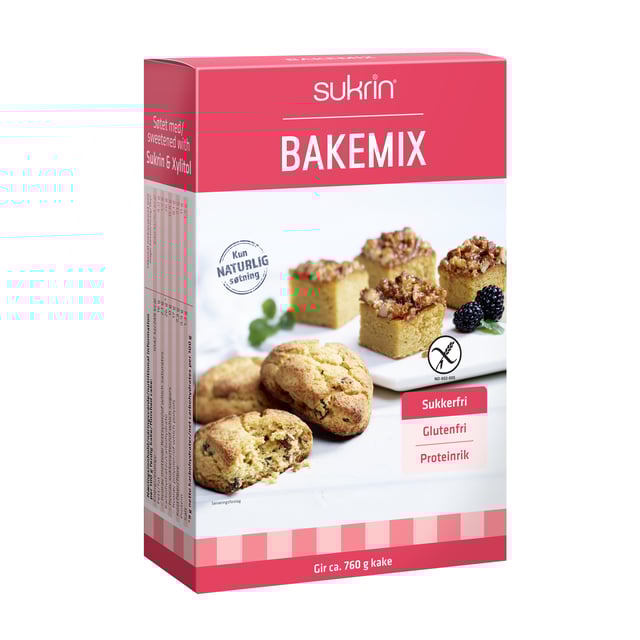 Sukrin Baking Mix Sugar-free 340g | Mat & dryck - Skafferi - Mjöl, gryn & bakmixer,Mat & dryck - Glutenfritt | Apoteka