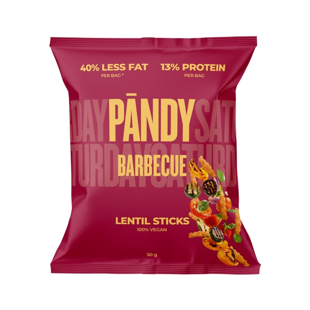 Pändy Lentil Sticks Barbecue 50 g | Mat & dryck - Snacks & godis - Chips & popcorn | Apoteka