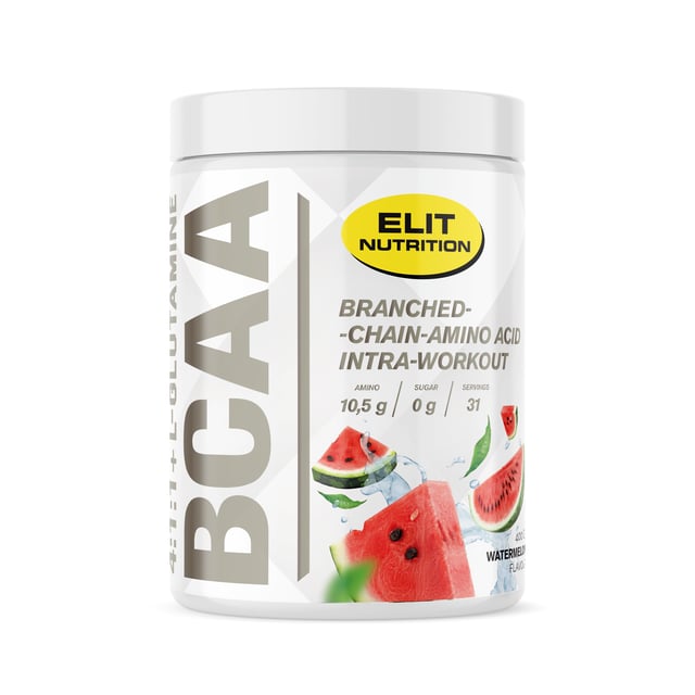 Elit Nutrition BCAA 4:1:1 + L-glutamine Watermelon 400 g | Träning - Aminosyror - BCAA,Vitaminer & kosttillskott - Aminosyror,Vitaminer & kosttillskott - Leder & muskler | Apoteka