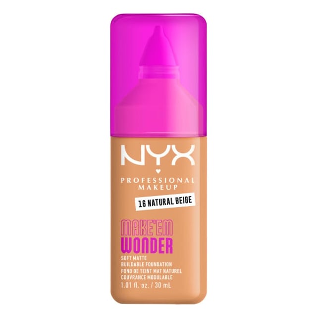 NYX Professional Makeup Make Em Wonder Foundation 16 Natural Beige 30 ml | Smink - Bas - Foundation | Apoteka