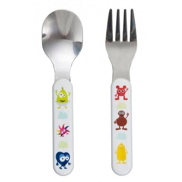 Babblarna Bestick Gaffel & Sked 1 set | Baby, barn & förälder - Mata - Barntallrikar & barnbestick | Apoteka