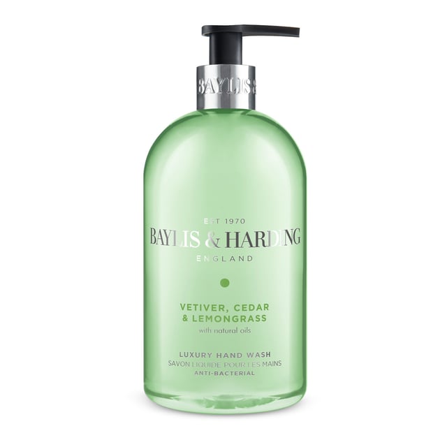 Baylis & Harding Anti Bacterial Vetiver Hand Wash 500 ml | Hudvård - Händer & fötter - Handvård - Handtvål | Apoteka