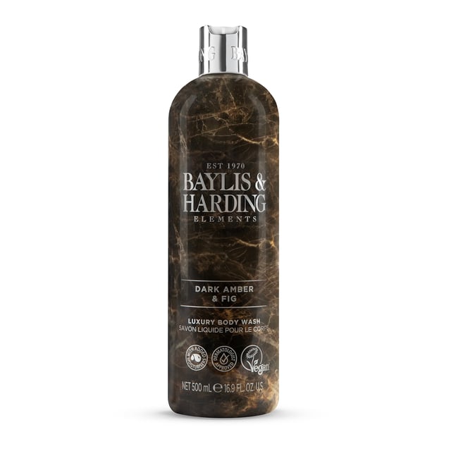 Baylis & Harding Elements Dark Amber Fig Body Wash 500 ml | Hudvård - Kroppsvård - Bad & dusch - Duschkräm & duschtvål | Apoteka