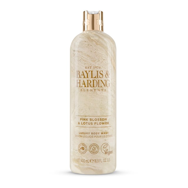 Baylis & Harding Elements Pink Blossom & Lotus Flower Body Wash 500 ml | Hudvård - Kroppsvård - Bad & dusch - Duschkräm & duschtvål | Apoteka