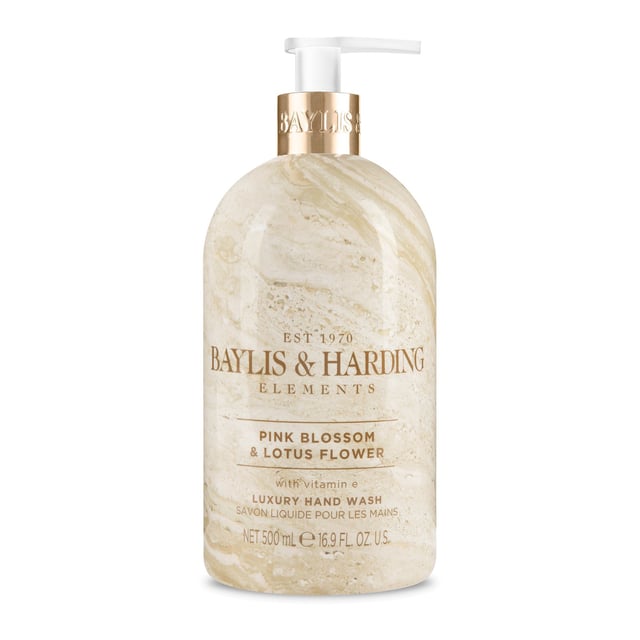 Baylis & Harding Elements Pink Blossom & Lotus Flower Hand Wash 500 ml | Hudvård - Händer & fötter - Handvård - Handtvål | Apoteka