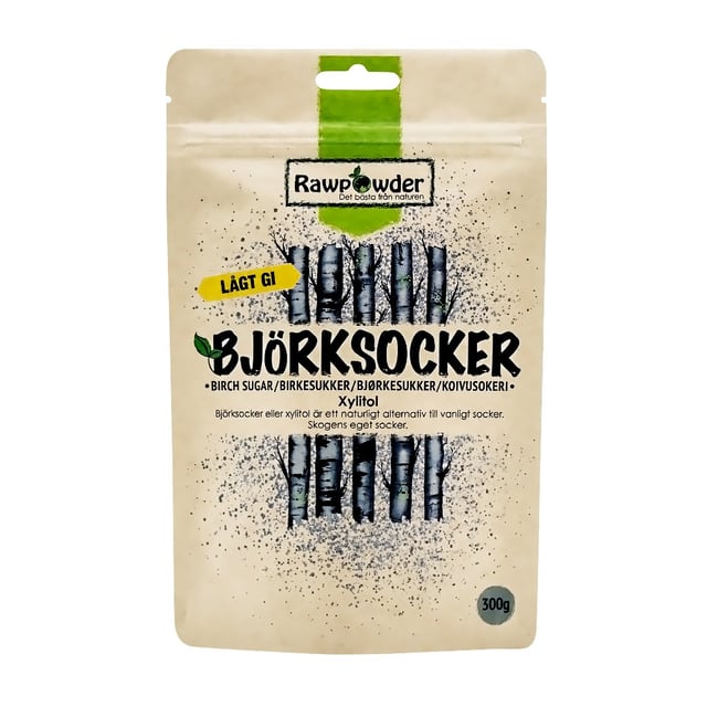 Rawpowder Björksocker 300 g | Mat & dryck - Skafferi - Sötning - Sötningsmedel | Apoteka