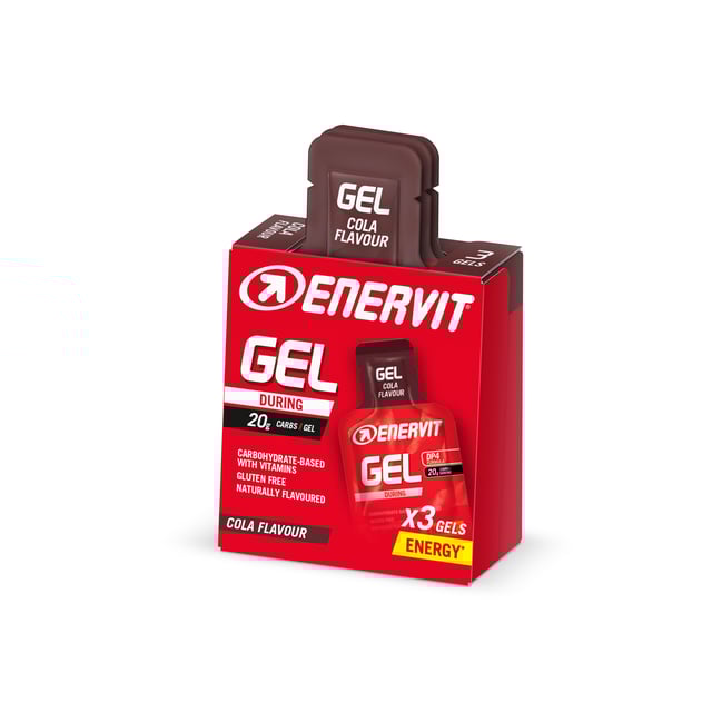 Enervit E.Sport Gel Cola 25ml 3-pack | Träning - Energigivande - Kolhydrater | Apoteka