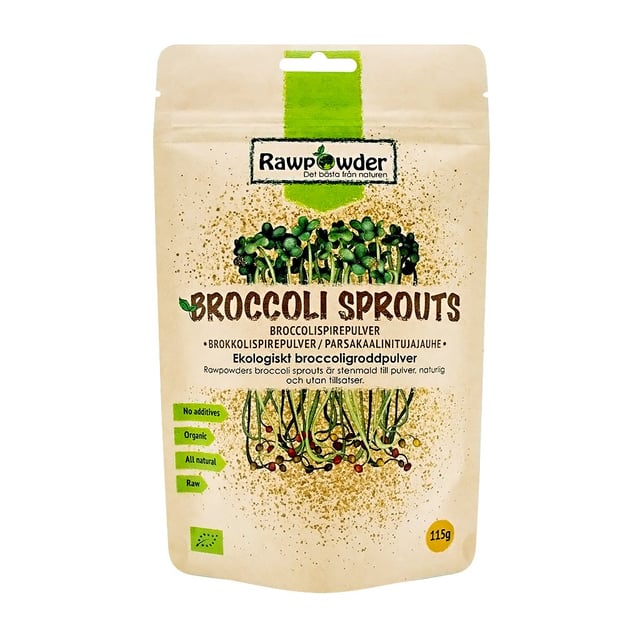 Rawpowder Broccoligroddar 115 g | Mat & dryck - Superfood - Smoothiepulver,Mat & dryck - Skafferi - Torkad frukt, nötter & frön | Apoteka