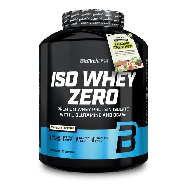 Iso Whey Zero Laktosreducerat Vassleproteinisolat Vanilj 2270 g