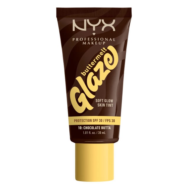 NYX Buttermelt Glaze Soft Glow Skin Tint SPF30 10 Chocolate Butta 30 ml | Smink - Bas - Foundation | Apoteka