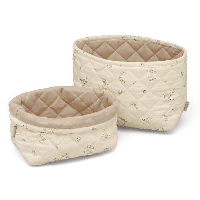Cam Cam Copenhagen Quiltade Förvaringskorgar Ashley Latte 2-pack | Baby, barn & förälder - Praktiska tillbehör för barn - Babytillbehör | Apoteka
