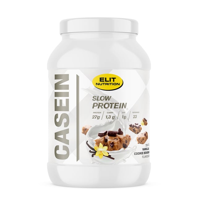 Elit Nutrition Kasein Protein Vanilla Cookie Dough 750 g | Träning - Proteintillskott - Proteinpulver - Kaseinprotein | Apoteka