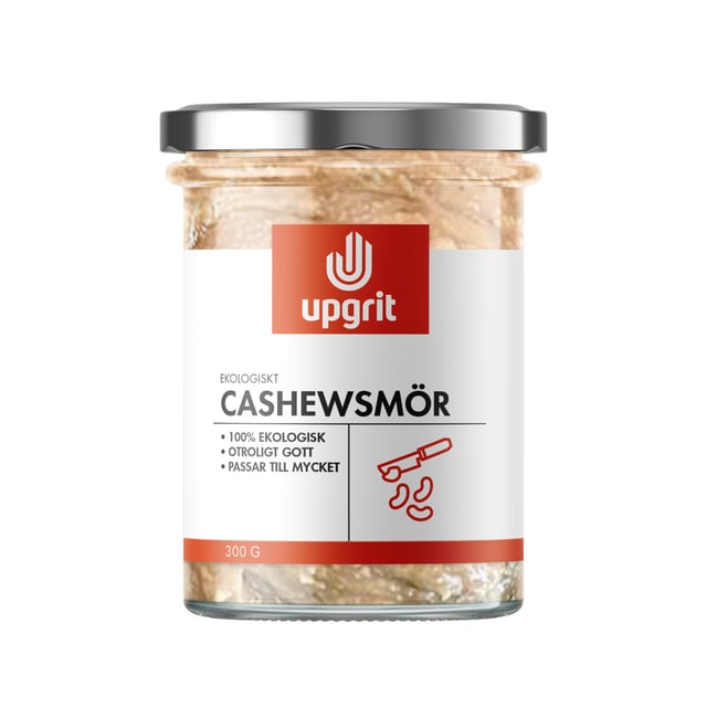 upgrit Ekologiskt Cashewsmör 300 g | Mat & dryck - Olja, fett & smör - Nötsmör | Apoteka