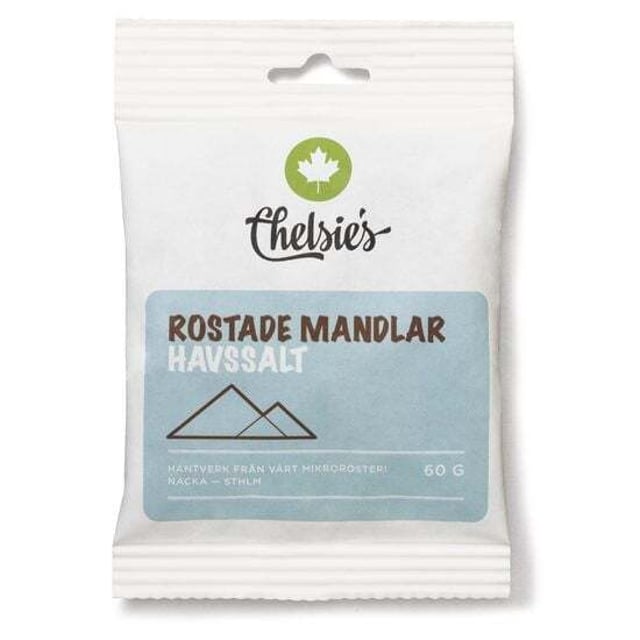 Chelsie's Rostade Mandlar Havssalt 60 g