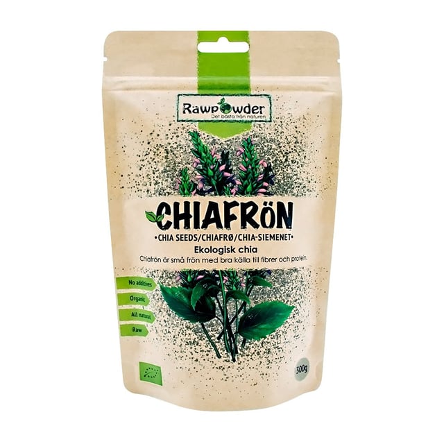 Rawpowder Chiafrön 300 g | Mat & dryck - Skafferi - Torkad frukt, nötter & frön | Apoteka
