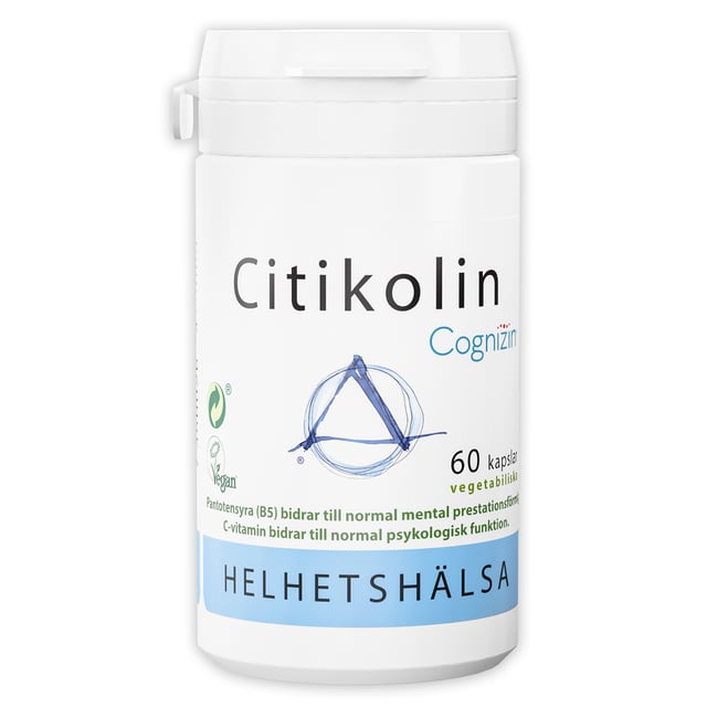 Helhetshälsa Citikolin Cognizin® 250mg 60 kapslar | Vitaminer & kosttillskott - Energi & fokus | Apoteka