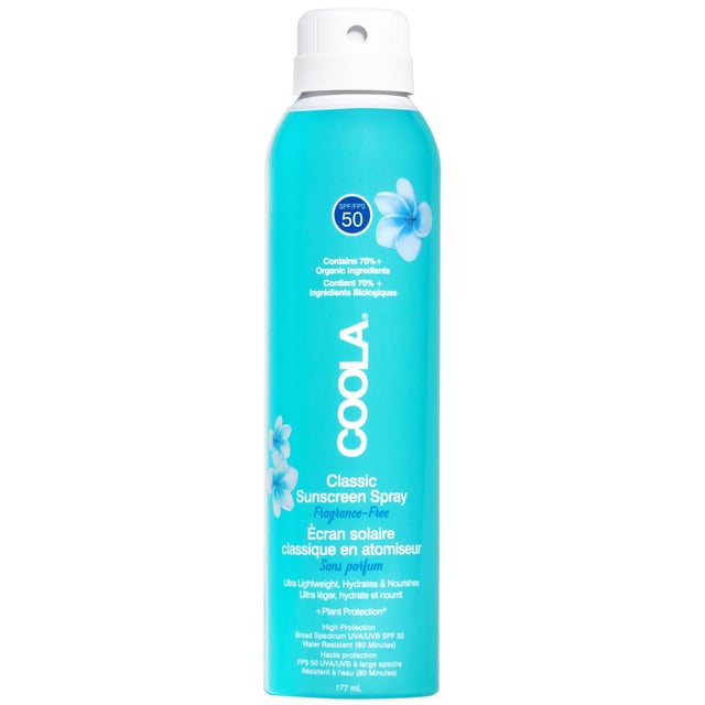 COOLA Classic Body Spray SPF 50 Fragrance-Free 177ml