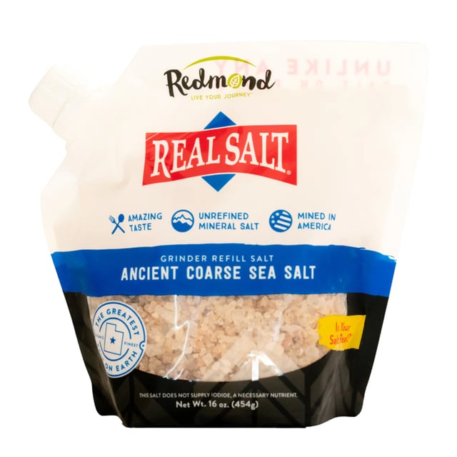 Redmond Real Salt Coarse Pouch 454 g | Mat & dryck - Skafferi - Kryddor & smaksättning - Salt | Apoteka