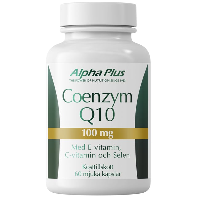 Alpha Plus Coenzym Q10 100 mg 60 kapslar | Vitaminer & kosttillskott - Q10 | Apoteka