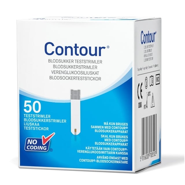 Contour Diabetes Solutions Contour Blodsockerteststickor 50 st | Hjälpmedel & säkerhet - Diabetes - Teststickor & blodsockermätare | Apoteka