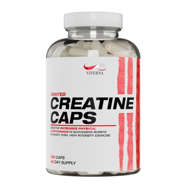 Viterna Ignited Creatine Caps 180 kapslar | Träning - Energigivande - Kreatin,Vitaminer & kosttillskott - Energi & fokus | Apoteka