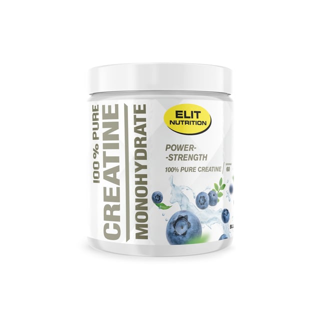 Elit Nutrition 100% Kreatin Monohydrat Blåbär 300 g
