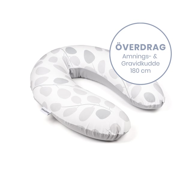 Doomoo Överdrag Amning & Gravidkudde Löv Grå | Baby, barn & förälder - Amma - Amningskuddar,Baby, barn & förälder - Amma - Tillbehör för amning | Apoteka