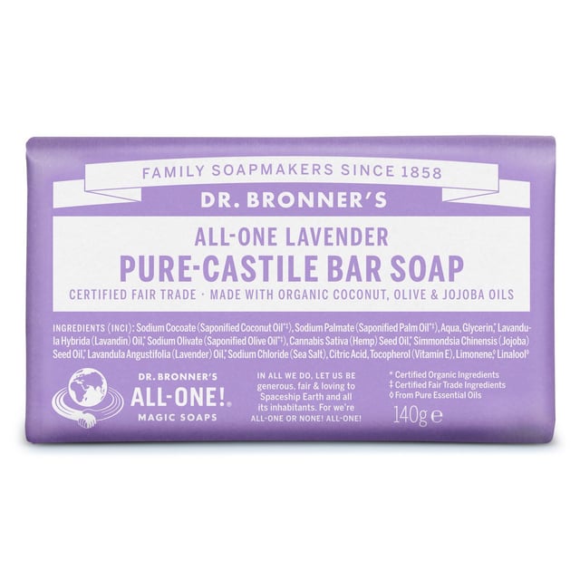 Dr. Bronner’s Lavender Bar Soap 140 g