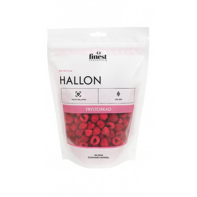 Finest Seasoning Frystorkade Hallon 80 g | Mat & dryck - Skafferi - Torkad frukt, nötter & frön | Apoteka