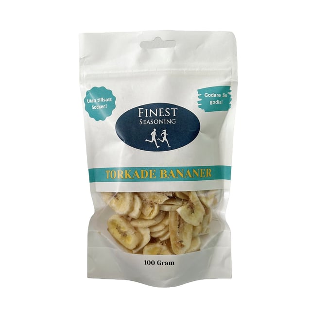 Finest Seasoning Torkade Bananchips 100 g