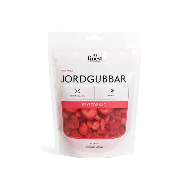 Finest Seasoning Frystorkade Jordgubbar 80 g | Mat & dryck - Skafferi - Torkad frukt, nötter & frön | Apoteka