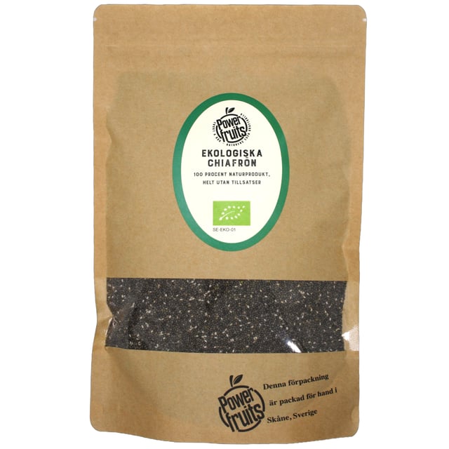 Powerfruits Ekologiska Chiafrön 1000g | Mat & dryck - Skafferi - Torkad frukt, nötter & frön | Apoteka
