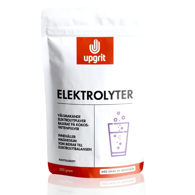 Upgrit Elektrolyter Skogsbär 200g | Vitaminer & kosttillskott - Elektrolyter,Träning - Vätskeersättning | Apoteka