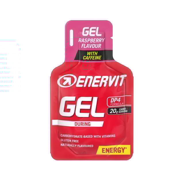 Enervit Sport Gel Koffein Hallon 25 ml | Träning - Energigivande - Kolhydrater | Apoteka